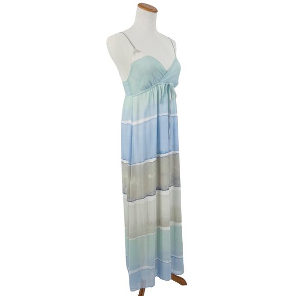 Lauren Conrad Pastel Watercolor Empire Waist Maxi Dress - Picture 10 of 14